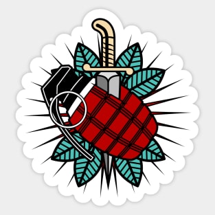 Grenade Tattoo Sticker